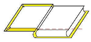 diagram for trimming leather turn-ins